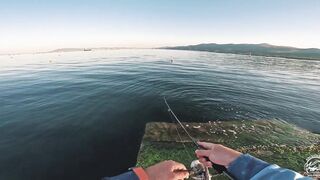 Кабардинка - летняя рыбалка в июле, берег и свал