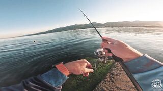 Кабардинка - летняя рыбалка в июле, берег и свал