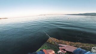 Кабардинка - летняя рыбалка в июле, берег и свал