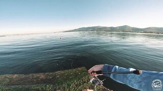 Кабардинка - летняя рыбалка в июле, берег и свал