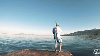 Кабардинка - летняя рыбалка в июле, берег и свал