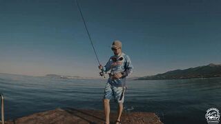 Кабардинка - летняя рыбалка в июле, берег и свал