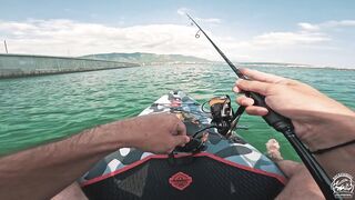 Кабардинка - летняя рыбалка в июле, берег и свал