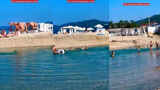 Агой горная река впадает в Чёрное море рыбалка у устья