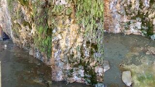 Анапская Малая бухта ручьи к морю и пляж рядом