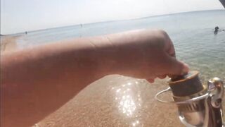 Благовещенская коса - открытие осеннего сезона, море и берег