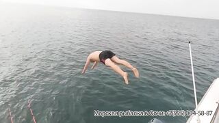 Адлер - морская рыбалка и купание в открытом море. Сочи, берег - насыщенный день