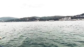 Адлер - морская рыбалка и купание в открытом море. Сочи, берег - насыщенный день