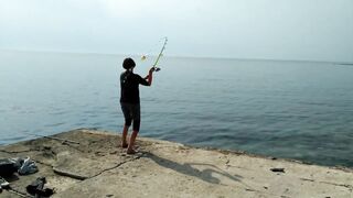 Ольгинка 10.10.2018 погода и рыбалка у кромки