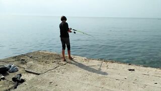 Ольгинка 10.10.2018 погода и рыбалка у кромки