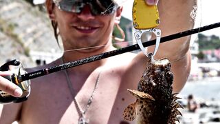 Ольгинка спиннинг и рокфишевый дебют у берега