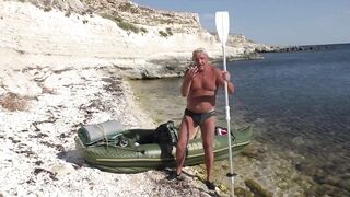 Тарханкут Окуневка на каяке и море в августе 2020