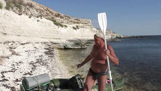 Тарханкут Окуневка на каяке и море в августе 2020