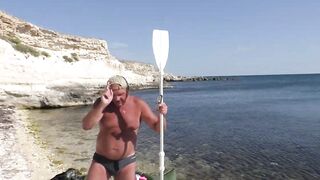 Тарханкут Окуневка на каяке и море в августе 2020