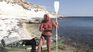 Тарханкут Окуневка на каяке и море в августе 2020