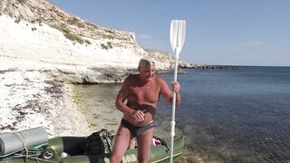 Тарханкут Окуневка на каяке и море в августе 2020