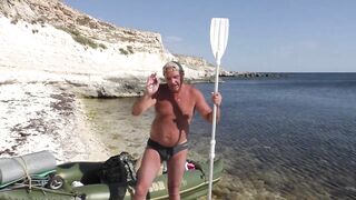 Тарханкут Окуневка на каяке и море в августе 2020