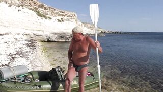 Тарханкут Окуневка на каяке и море в августе 2020