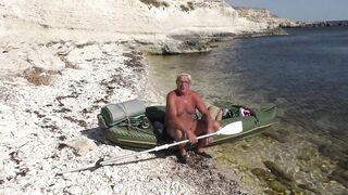 Тарханкут Окуневка на каяке и море в августе 2020