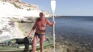 Тарханкут Окуневка на каяке и море в августе 2020