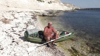 Тарханкут Окуневка на каяке и море в августе 2020