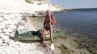 Тарханкут Окуневка на каяке и море в августе 2020