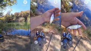 Партенит, ловля плотвы в пруду и спокойный берег