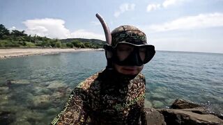 Нижняя Хобза - подводная охота и готовка улова