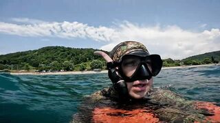 Нижняя Хобза - подводная охота и готовка улова