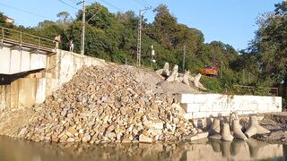 Мост у моря река Хобза рыбалка рядом