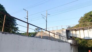 Мост у моря река Хобза рыбалка рядом