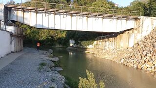 Мост у моря река Хобза рыбалка рядом