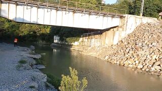 Мост у моря река Хобза рыбалка рядом