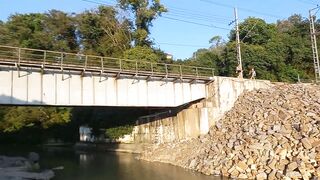 Мост у моря река Хобза рыбалка рядом