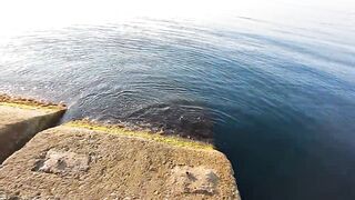 Алупка - первый трофей сезона, берег и тёплая вода