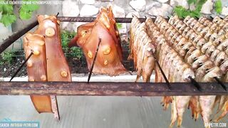 Мисхор утро рыбалка и копчёная рыбка у берега