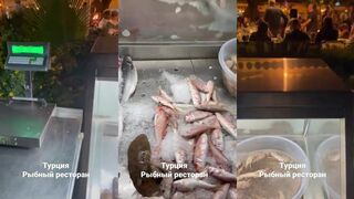 Чиралы, Турция рыбный ресторан у моря