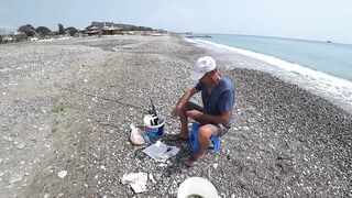 Чамьюва рыбалка у берега на удочку