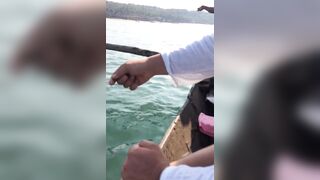 Гоа - на рыбалке попалась ядовитая мурена, осторожно