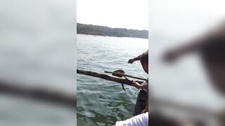 Гоа - на рыбалке попалась ядовитая мурена, осторожно