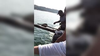Гоа - на рыбалке попалась ядовитая мурена, осторожно