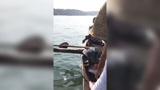 Гоа - на рыбалке попалась ядовитая мурена, осторожно