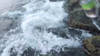 Dibba, UAE (ОАЭ) тунец у берега рокфишинг