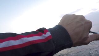 Dibba, UAE (ОАЭ) тунец у берега рокфишинг