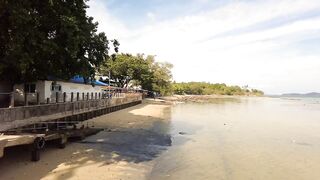 Rawai village после полудня: морская рыбалка на приливе у пирса