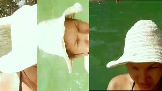 Kamala Beach плавный свал буйки камни и вечерние проходы стаи у берега