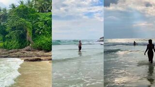 Surin Beach без толпы: морская рыбалка на рассвете у камней
