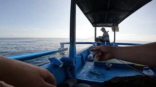 Nusa Dua морская рыбалка на Бали у кромки рифа и лодок