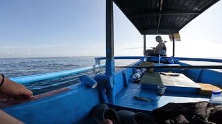 Nusa Dua морская рыбалка на Бали у кромки рифа и лодок