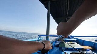 Nusa Dua морская рыбалка на Бали у кромки рифа и лодок